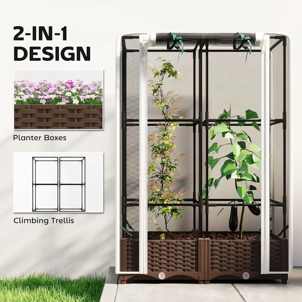 Elevated Garden Bed with Trell - Self-Watering Planter ulasan dan harga