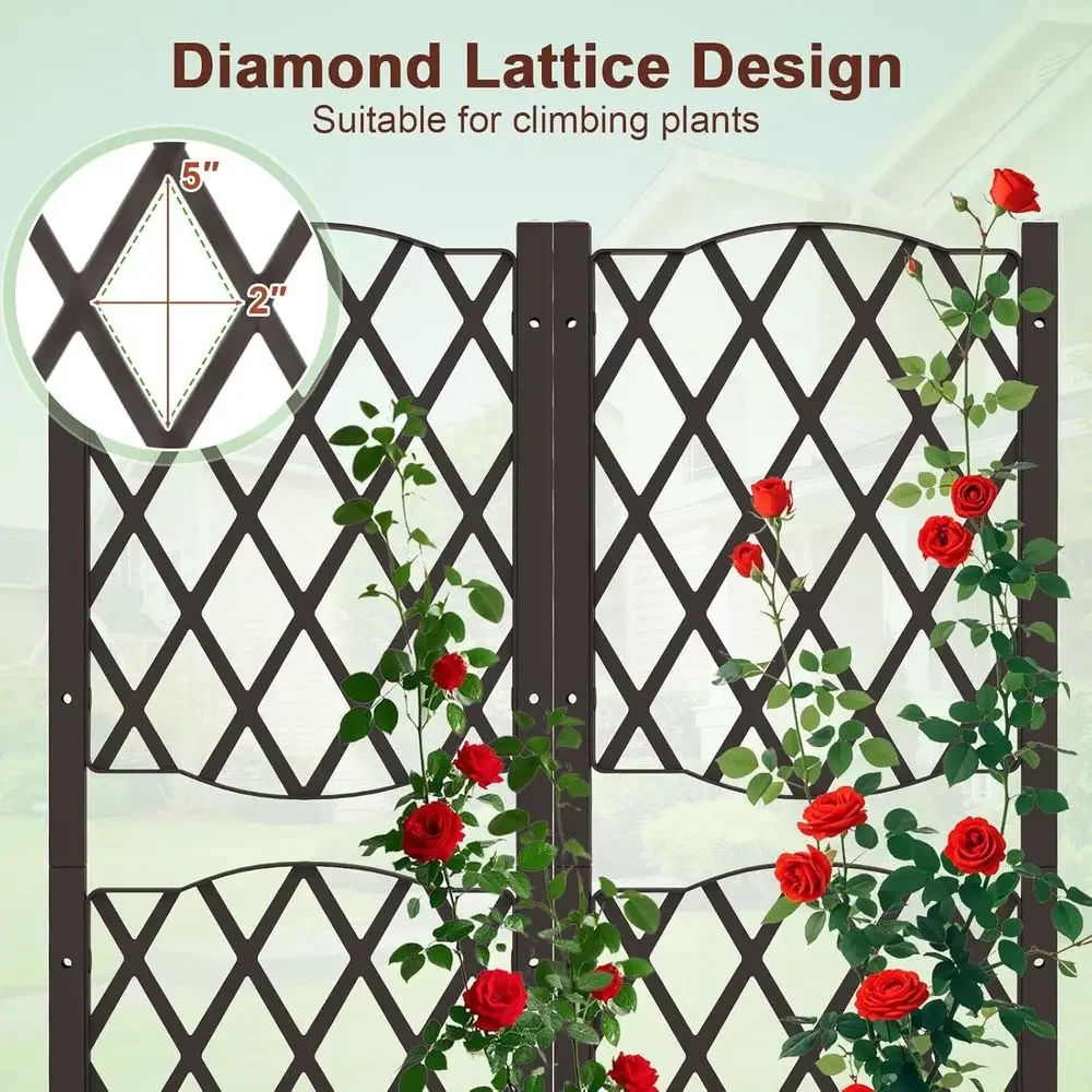 Raised Garden Beds with Trelli - Self-Watering Planter ulasan dan harga