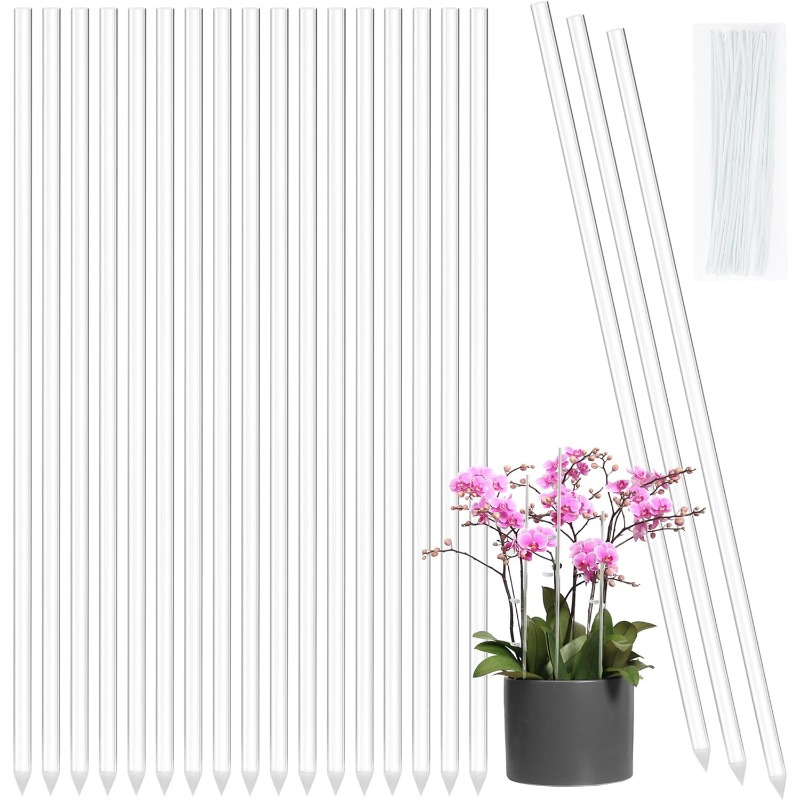 Reusable Clear Flower Support  - Orchid Potting Mix ulasan dan harga