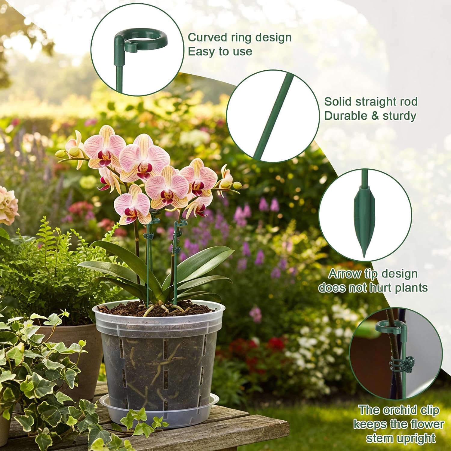 5/10pcs Plant Support Stakes P - Orchid Potting Mix ulasan dan harga